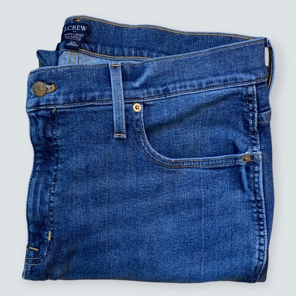 WOMEN’S J. Crew High Rise Classic Vintage Blue Jeans Size 34 in EUC - Picture 8 of 15